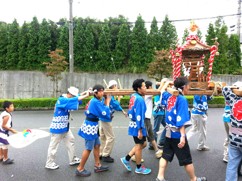 上根神社のお祭りに参加