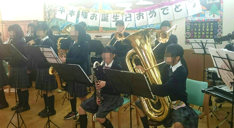 小山田中学生の吹奏楽部
