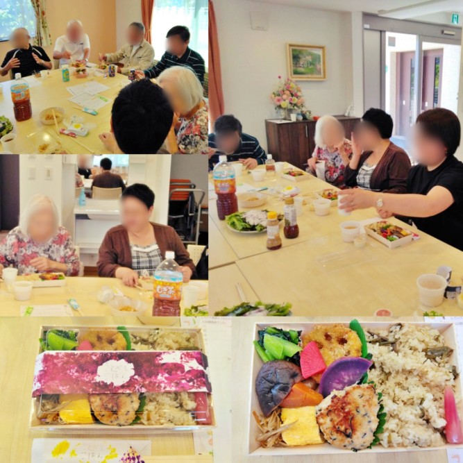 ５月の地域サロンは、『里山弁当を食べながらの交流会』でした。
